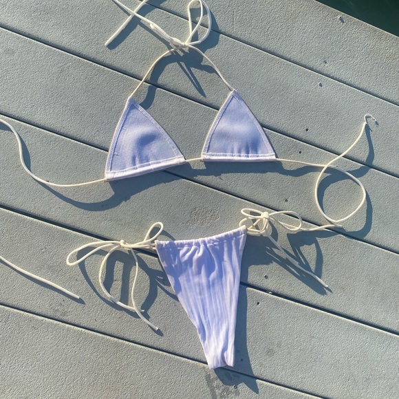 White Crystal Bikini Size Small - Picture 2 of 2